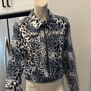 Insight Monochrome Animal Print Jacket size 12